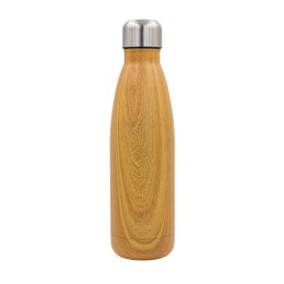 Butelka termiczna Woody 500 ml, brązowy