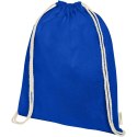 Orissa 100 g/m² organic cotton drawstring bag 5L błękit królewski (12049053)