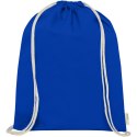 Orissa 100 g/m² organic cotton drawstring bag 5L błękit królewski (12049053)