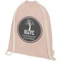 Orissa 100 g/m² organic cotton drawstring bag 5L pale blush pink (12049040)