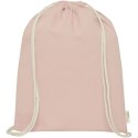 Orissa 100 g/m² organic cotton drawstring bag 5L pale blush pink (12049040)