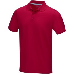 Graphite short sleeve men's organic polo czerwony (37508250)