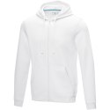 Ruby men's organic recycled full zip hoodie biały (37510011)