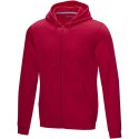 Ruby men's organic recycled full zip hoodie czerwony (37510250)