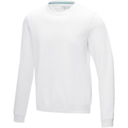 Jasper men's organic recycled crewneck sweater biały (37512013)