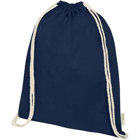 Orissa 140 g/m² organic cotton drawstring bag 5L granatowy (12061255)