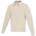 Clyde unisex organic rugby polo sweatshirt oatmeal (38237072)