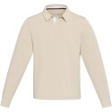 Clyde unisex organic rugby polo sweatshirt oatmeal (38237072)