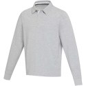 Clyde unisex organic rugby polo sweatshirt szary melanż (38237800)