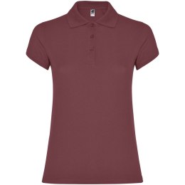 Star koszulka damska polo z krótkim rękawem berry red (R66348U1)