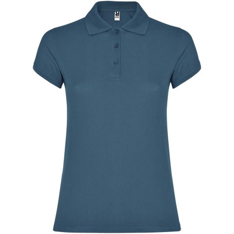 Star koszulka damska polo z krótkim rękawem storm blue (R66348V5)