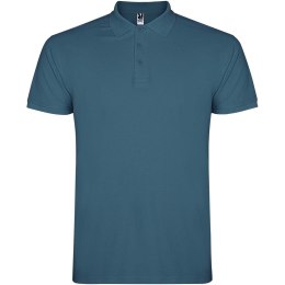 Star koszulka męska polo z krótkim rękawem storm blue (R66388V5)