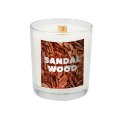 Świeca sojowa 190g Sandalwood kolor przeźroczysty