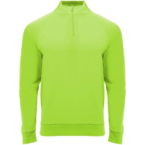 Epiro bluza unisex z długim rękawem i zamkiem błyskawicznym 1/4 fluor green (R11155B1)