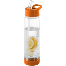 Butelka z koszyczkiem Tutti frutti przezroczysty, pomarańczowy (10031406)