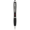 Długopis kolorowy ze stylusem i czarnym uchwytem Nash czarny (10639200)