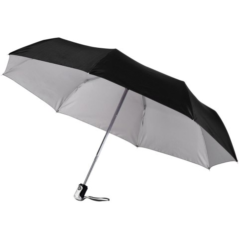Automatyczny parasol składany 21,5" Alex czarny, srebrny (10901681)