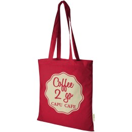 Orissa torba na zakupy z bawełny organicznej z certyfikatem GOTS o gramaturze 100 g/m² czerwony (12049121)
