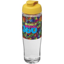 Bidon H2O Tempo® o pojemności 700 ml z wieczkiem zaciskowym przezroczysty, żółty (21004010)