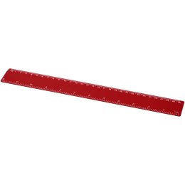 Linijka Renzo o długości 30 cm wykonana z tworzywa sztucznego czerwony (21053504)