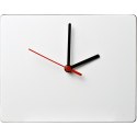 Prostokątny zegar ścienny Brite-Clock® czarny (21053100)