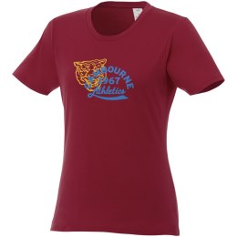 T-shirt damski z krótkim rękawem Heros bordo (38029242)