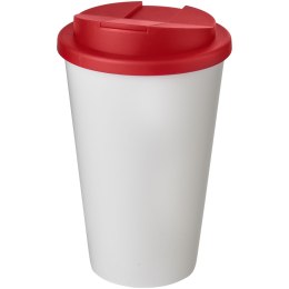 Americano® 350 ml tumbler with spill-proof lid biały, czerwony (21069502)