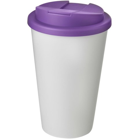 Americano® 350 ml tumbler with spill-proof lid biały, fioletowy (21069509)