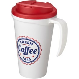 Americano® Grande 350 ml mug with spill-proof lid biały, czerwony (21042107)