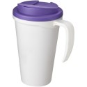 Americano® Grande 350 ml mug with spill-proof lid biały, fioletowy (21042110)