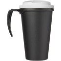 Americano® Grande 350 ml mug with spill-proof lid czarny, biały (21042101)