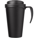 Americano® Grande 350 ml mug with spill-proof lid czarny, czarny (21042100)