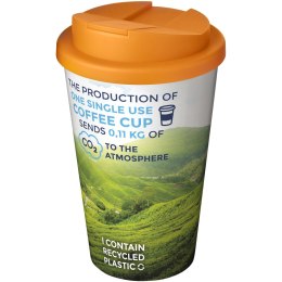 Kubek Brite-Americano® 350 ml z wieczkiem zapobiegającym rozchlapaniu biały, pomarańczowy (21069708)