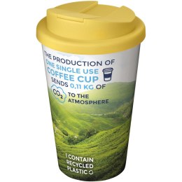 Kubek Brite-Americano® 350 ml z wieczkiem zapobiegającym rozchlapaniu biały, żółty (21069703)