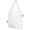Sabia składana torba z długimi uchwytami z tworzywa RPET biały (12054101)