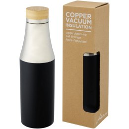 Hulan miedziana, próżniowo izolowana butelka o pojemności 540 ml z bambusową pokrywką czarny (10066790)