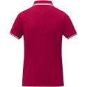 Damska koszulka polo Amarago z kontrastowymi paskami i krótkim rękawem czerwony (38109213)