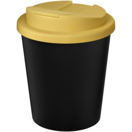 Kubek Americano® Espresso Eco z recyklingu o pojemności 250 ml z pokrywą odporną na zalanie czarny, żółty (21045503)