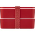 MIYO dwupoziomowe pudełko na lunch czerwony, czerwony, czerwony (21047021)