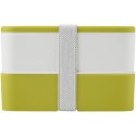 MIYO dwupoziomowe pudełko na lunch limonka, biały, biały (21047005)