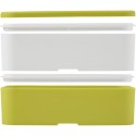 MIYO dwupoziomowe pudełko na lunch limonka, biały, biały (21047005)